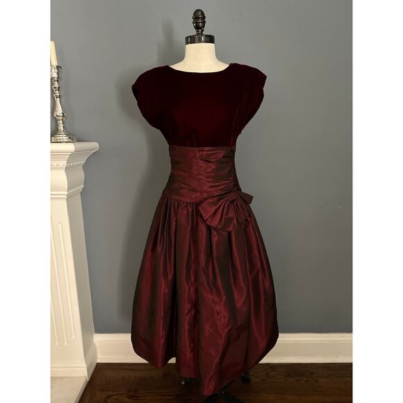 Vintage 80s Retro 50s Dress Rockabilly WhimsyGoth Punk Alt Christmas Party Prom - Picture 6 of 13